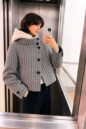 Veste Courte Femme – Col Montant