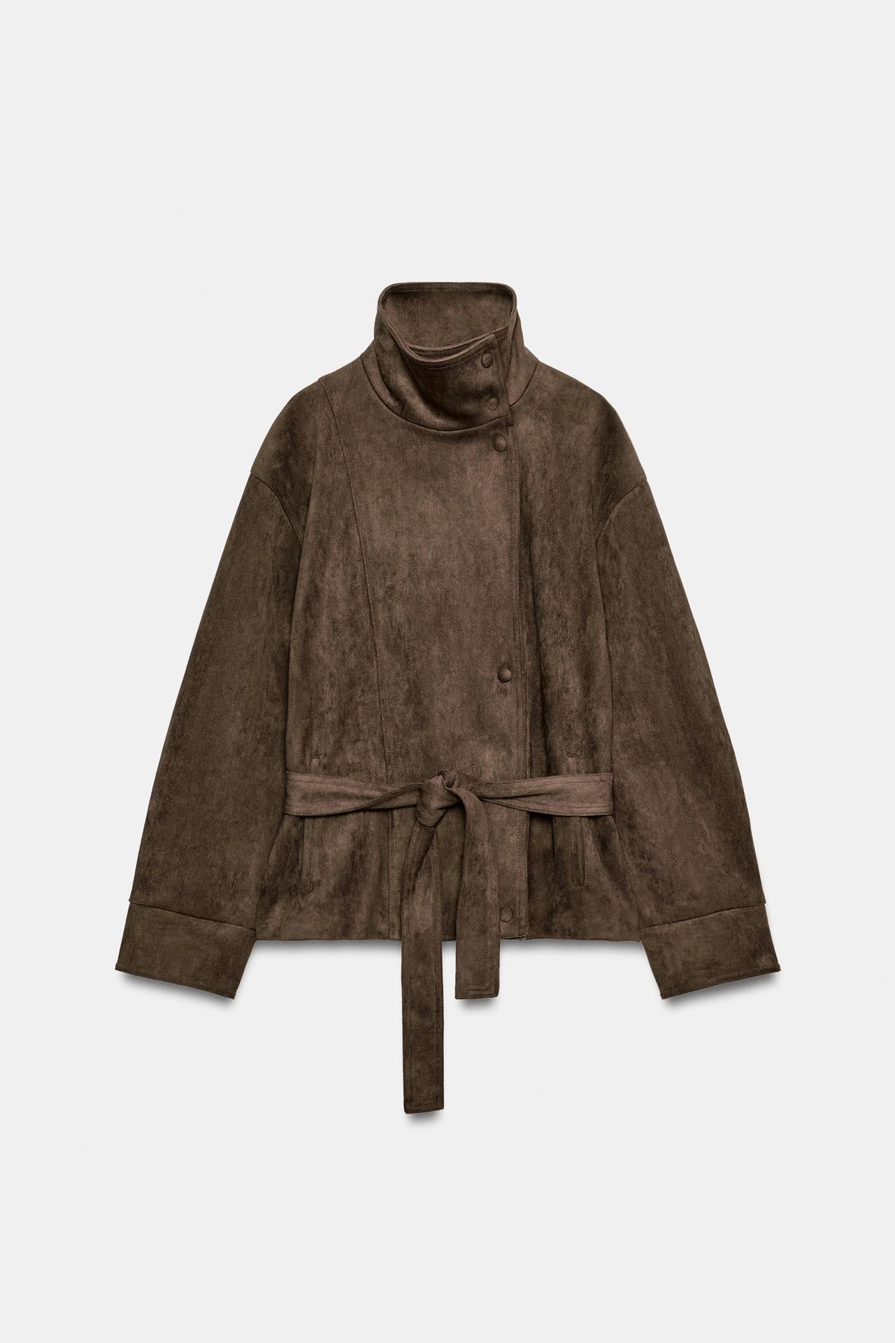 Daim VESTE À CEINTURE