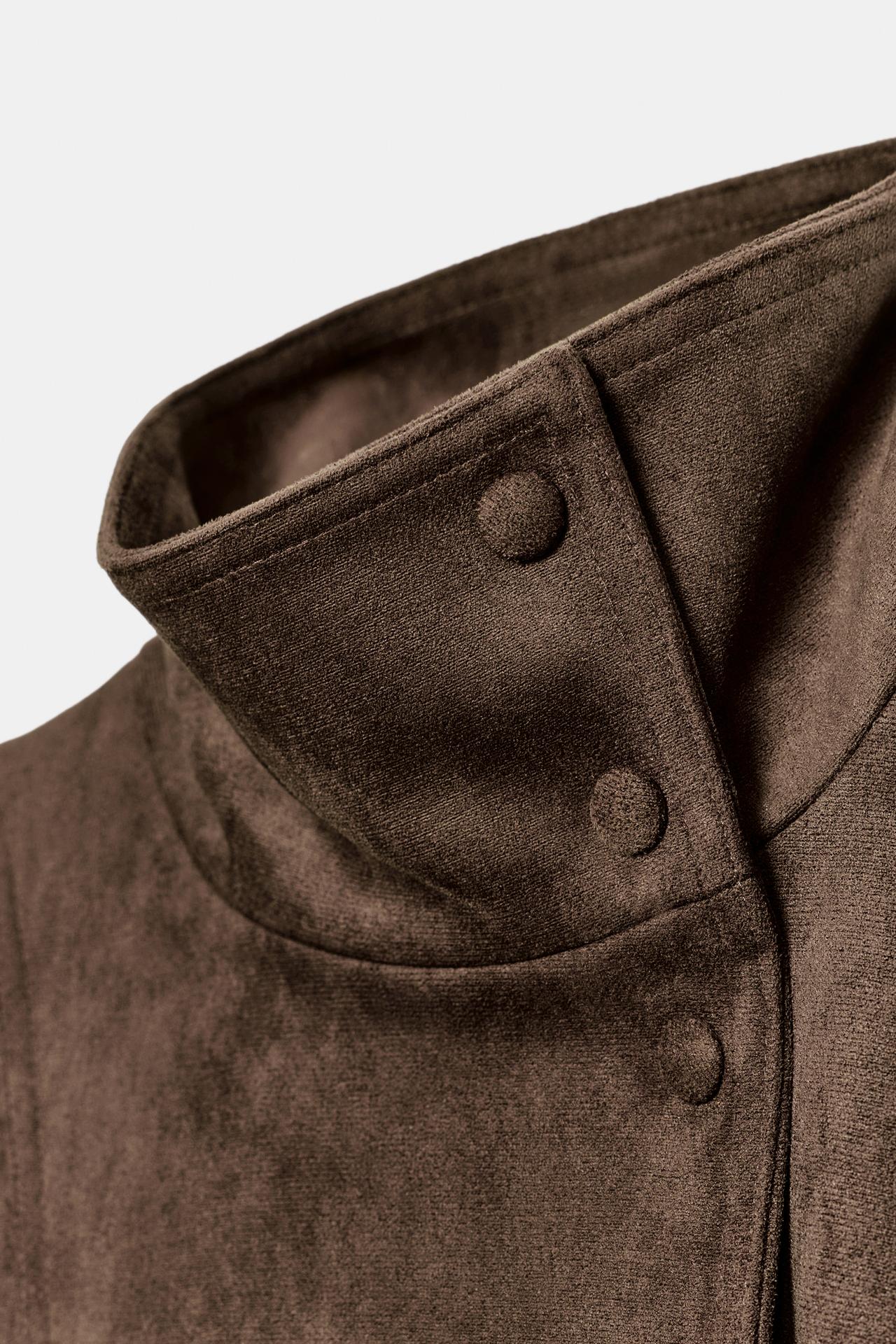 Daim VESTE À CEINTURE