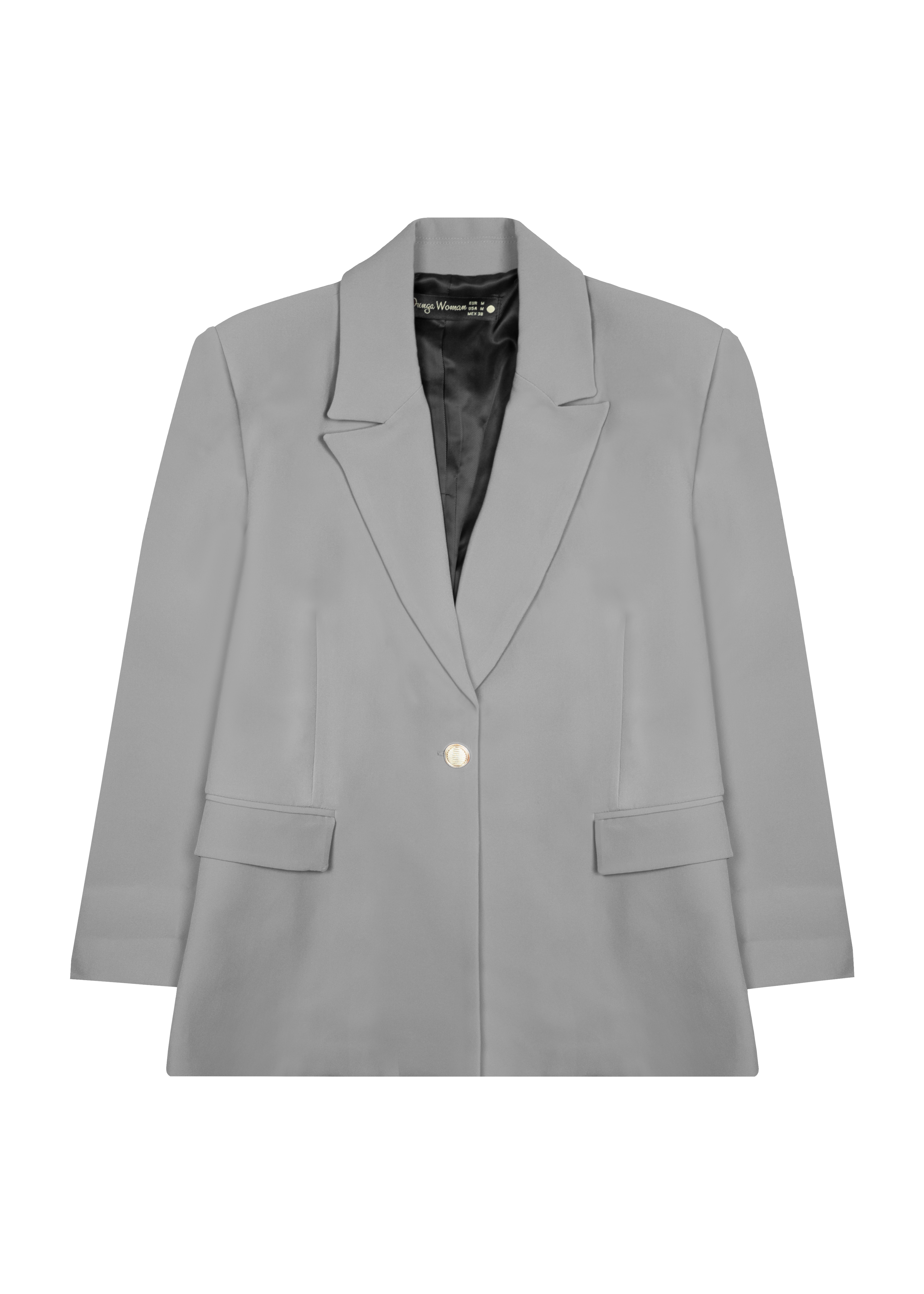 Blazer Chic Manchette Imprimée