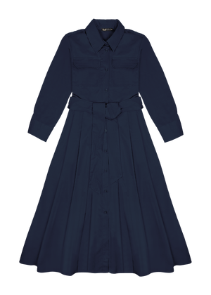 Robe-chemise longues en popeline