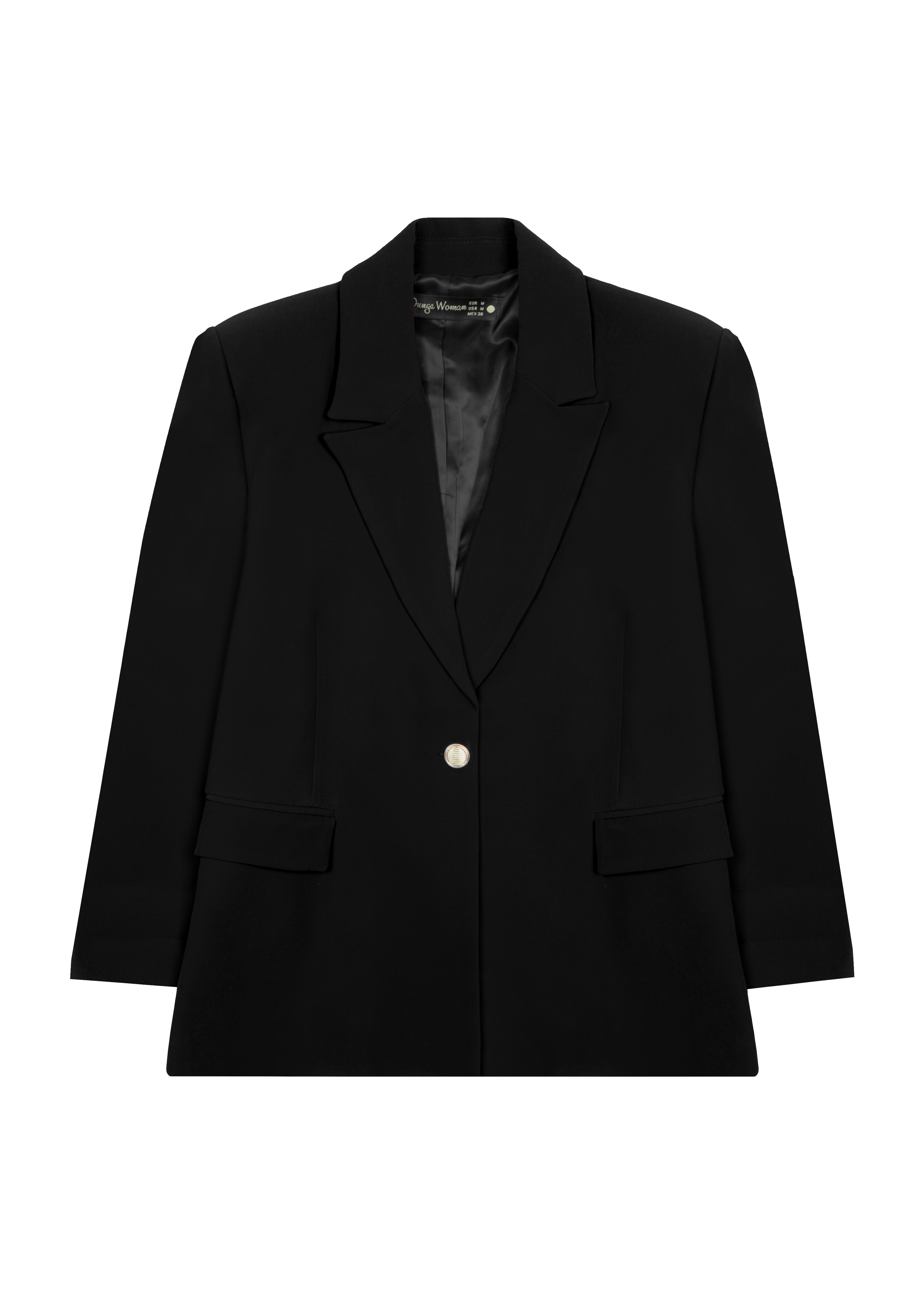 Blazer Chic Manchette Imprimée