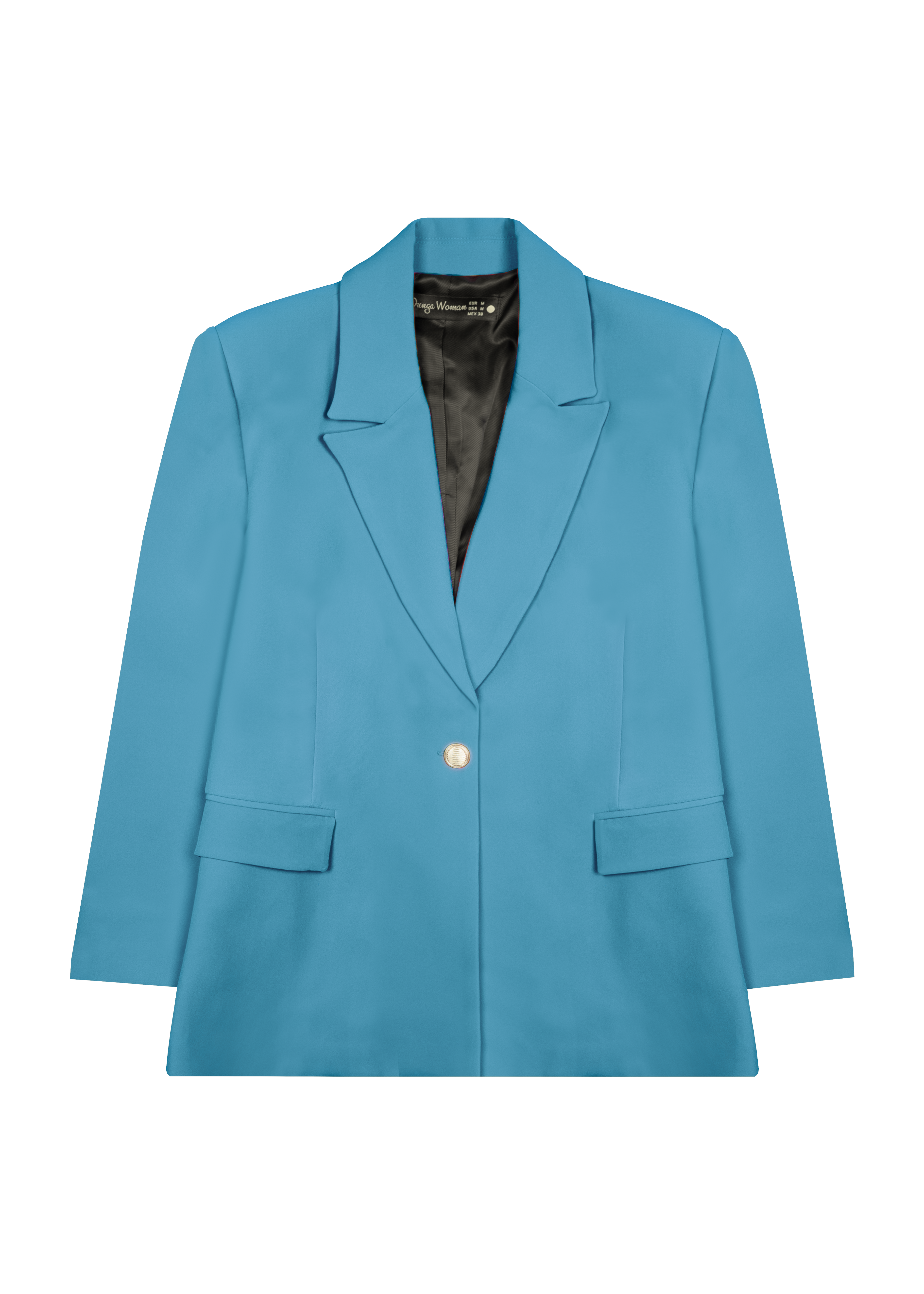 Blazer Chic Manchette Imprimée
