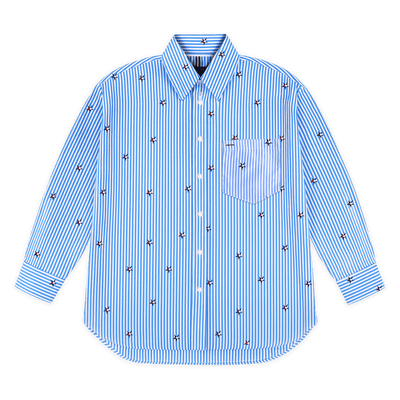 Chemise oversize à étoile brodée - Lela.
