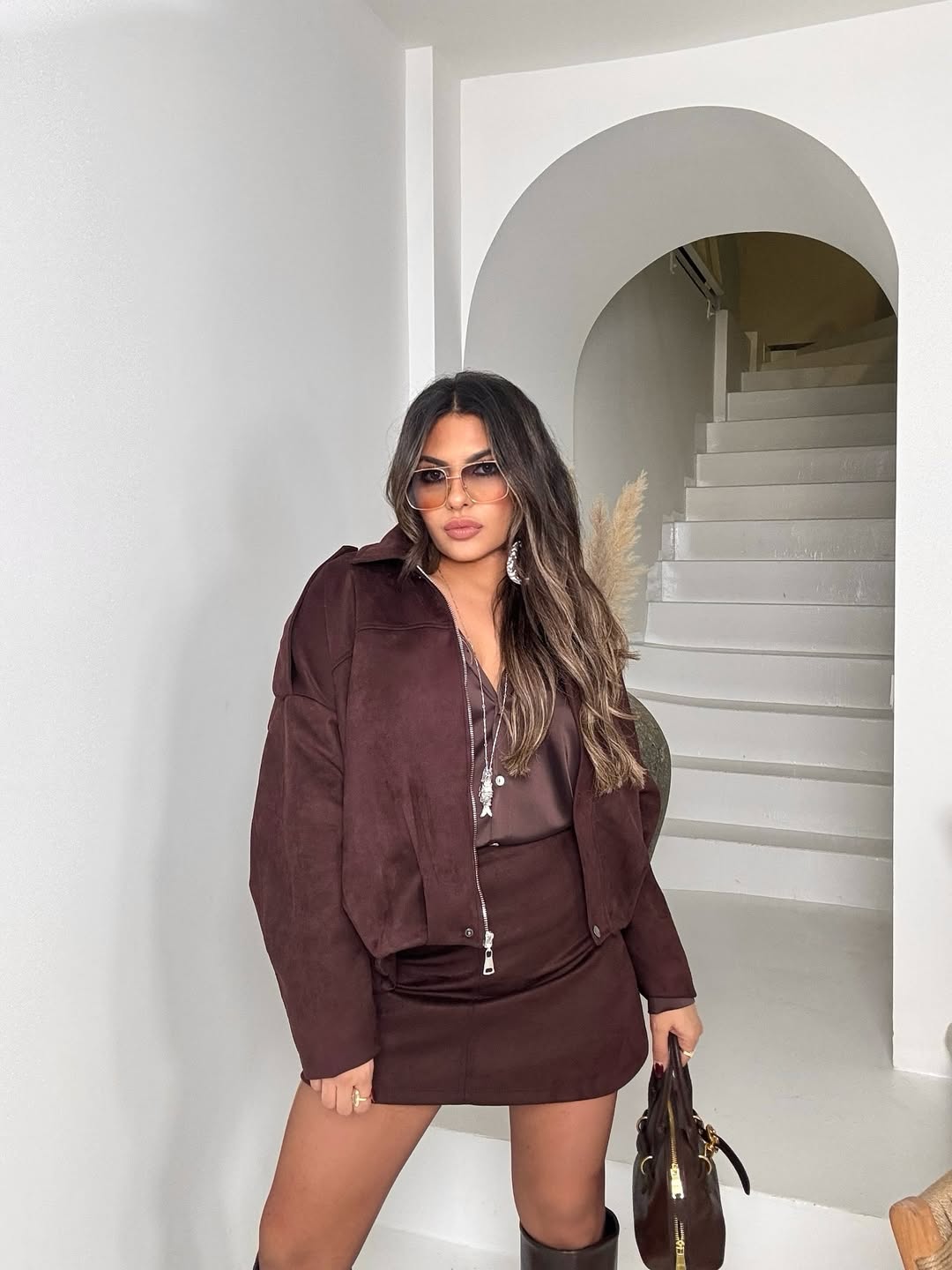 VESTE BOMBER EN DAIM