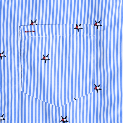 Chemise oversize à étoile brodée - Lela.