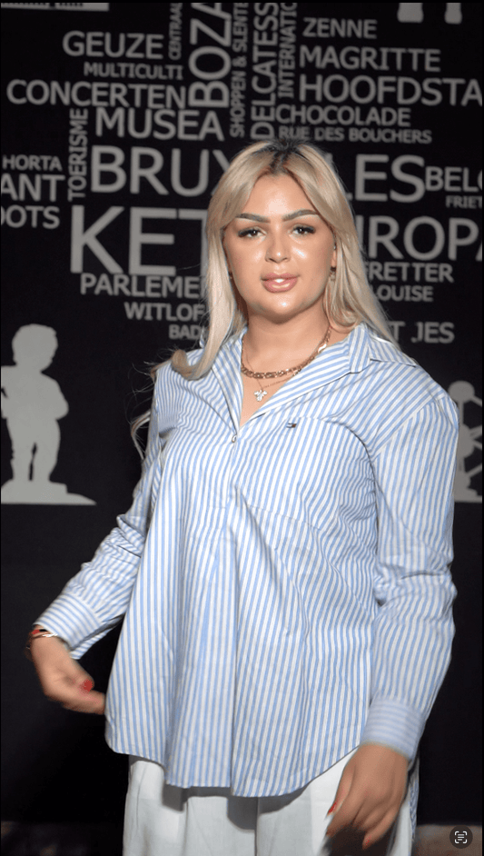 Chemise oversize à rayures - LelaModa.