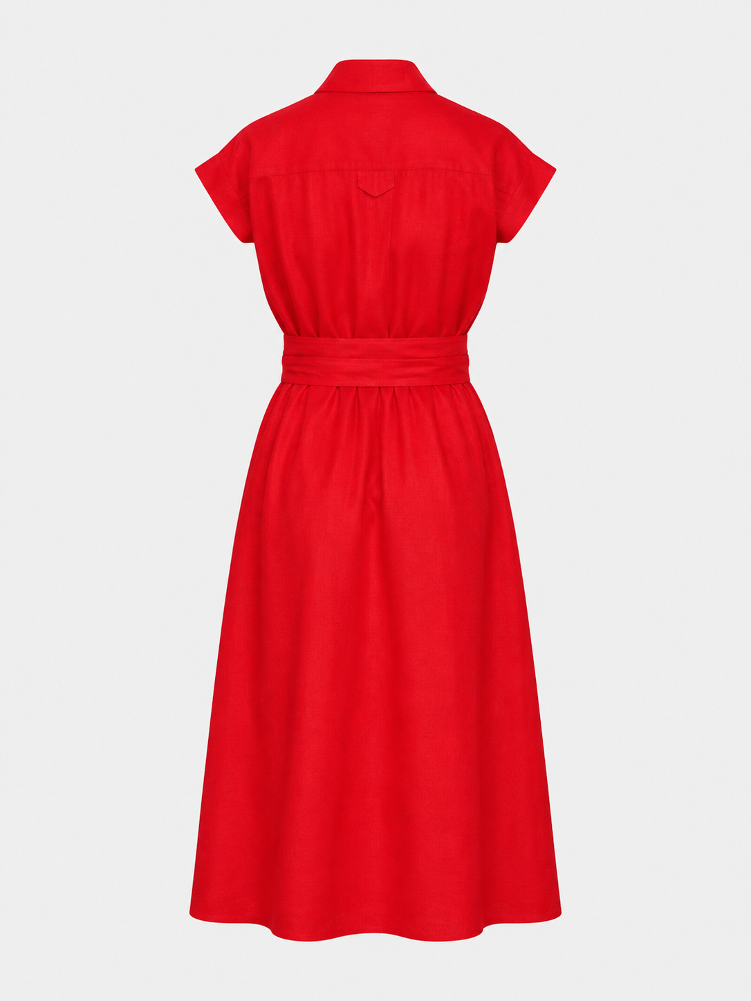 ROBE MI-LONGUE EN LIN