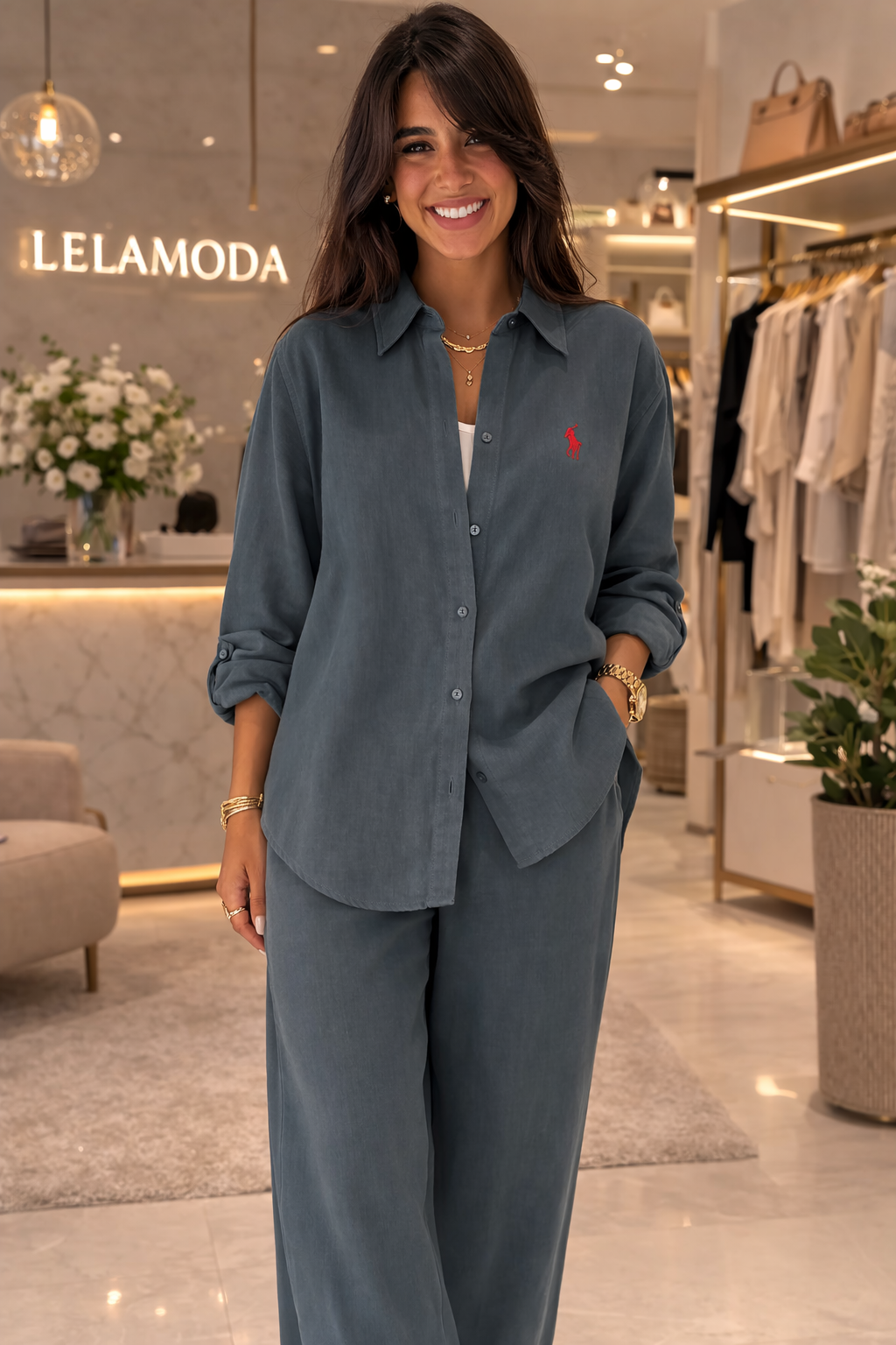 Lela ensemble en lin