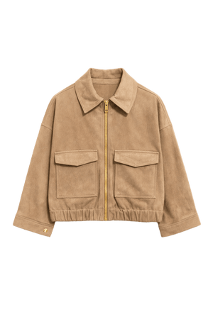 Veste élégante en suédine