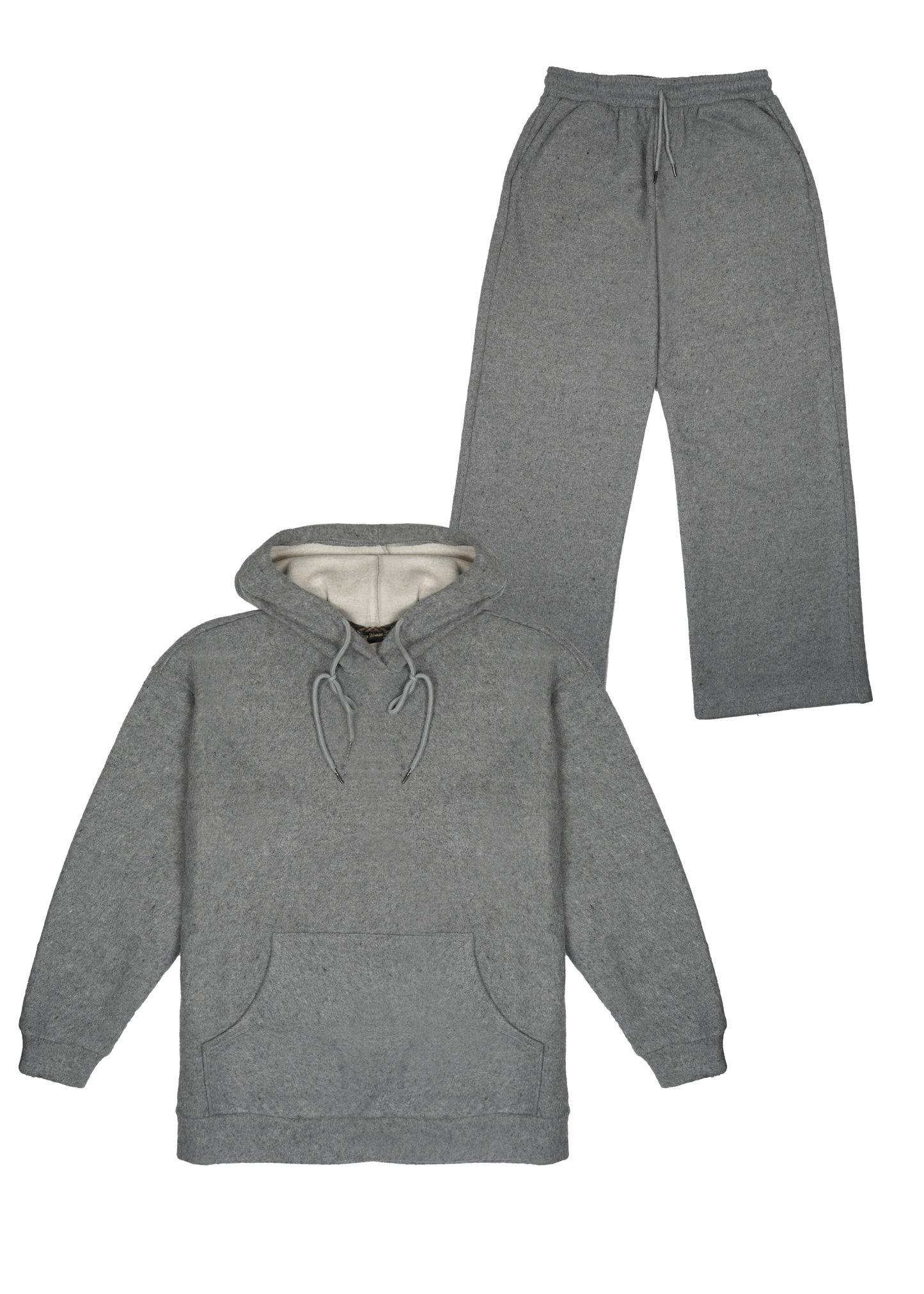 Ensemble Loungewear Gris Molletonné