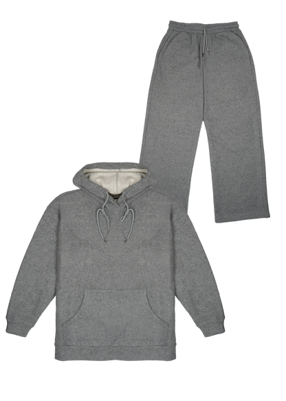Ensemble Loungewear Gris Molletonné