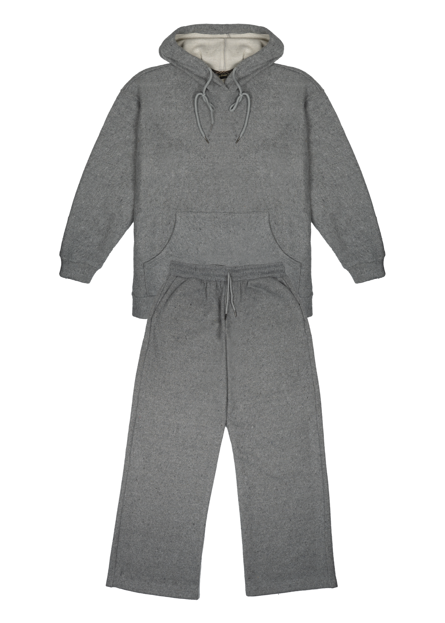 Ensemble Loungewear Gris Molletonné