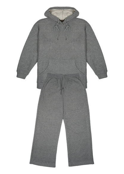 Ensemble Loungewear Gris Molletonné