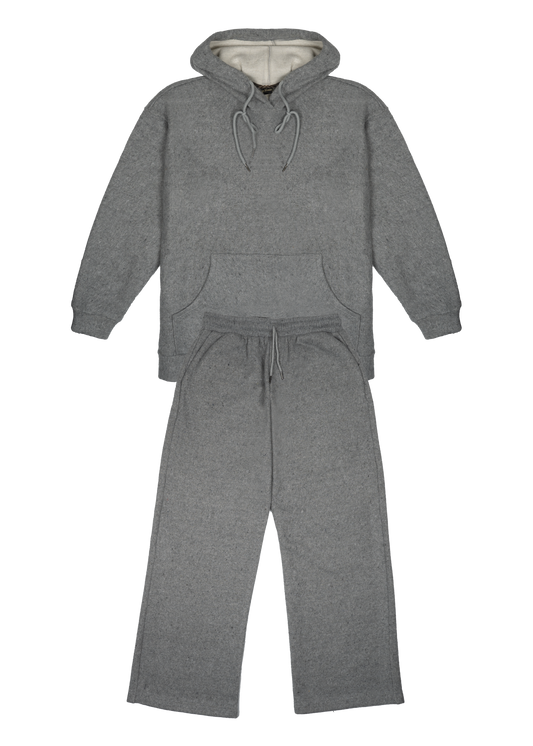 Ensemble Loungewear Gris Molletonné