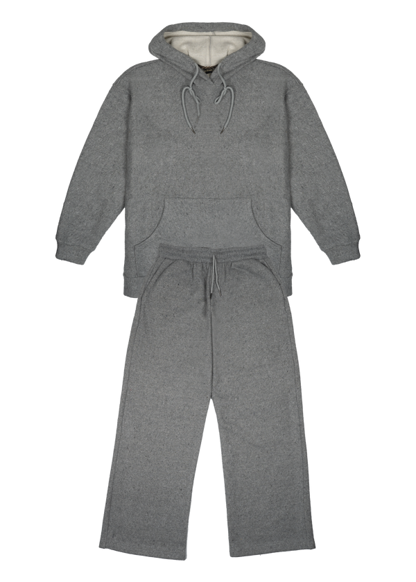 Ensemble Loungewear Gris Molletonné