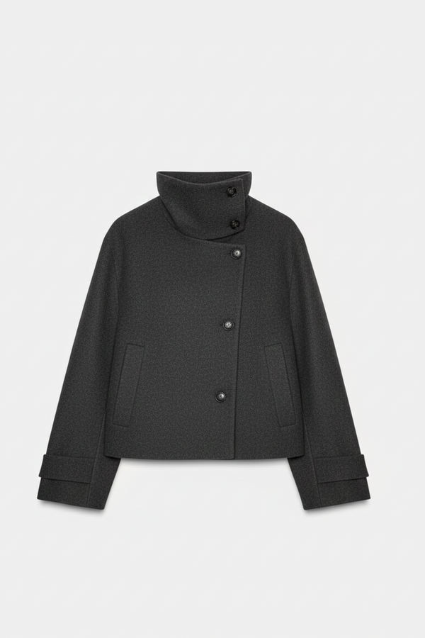 Veste Courte Femme – Col Montant