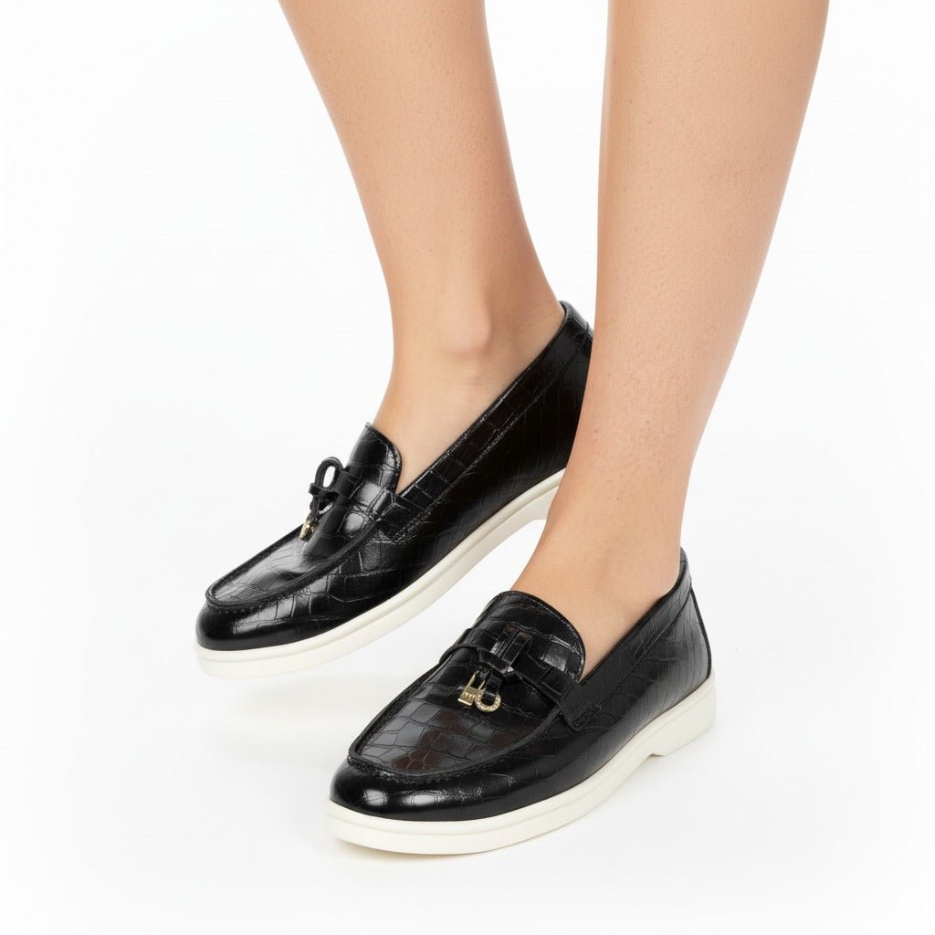 Loafer Classique 100% Cuir – LELA™ Croco Luxe - LelaModa.