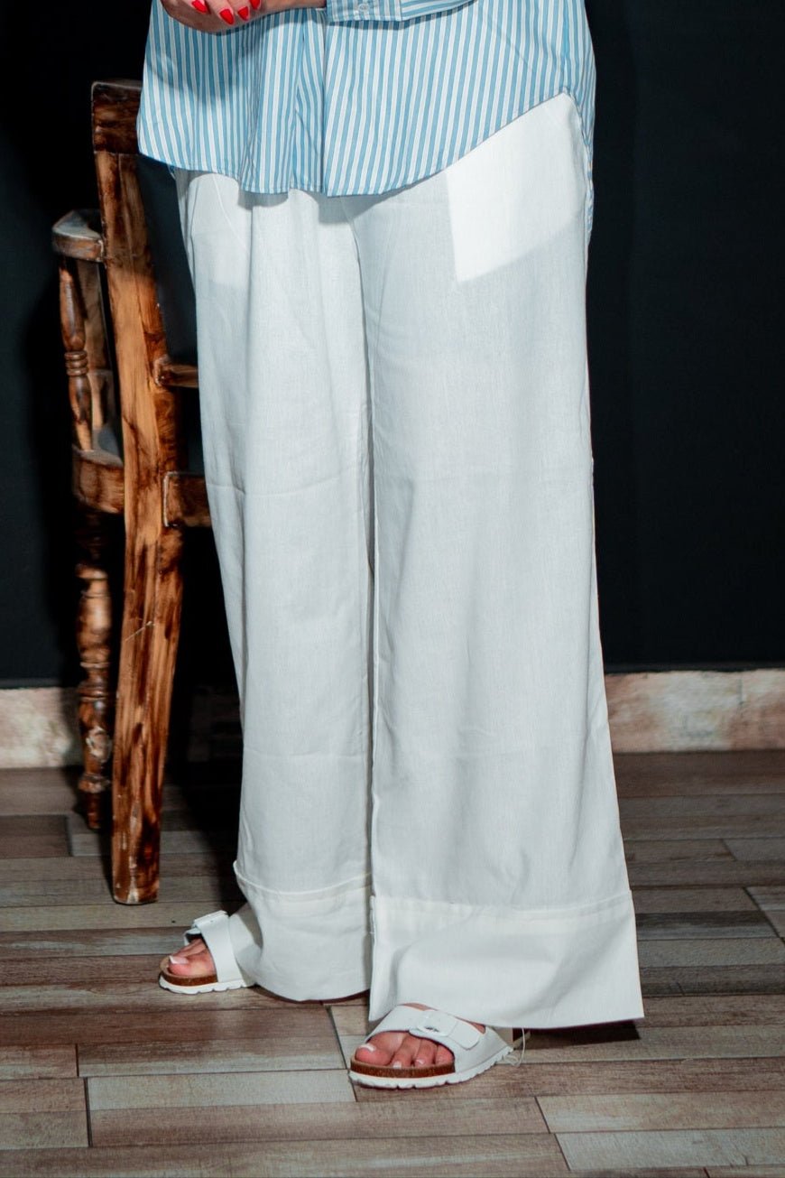 pantalon en lin 100% – Élégance naturelle - LelaModa.