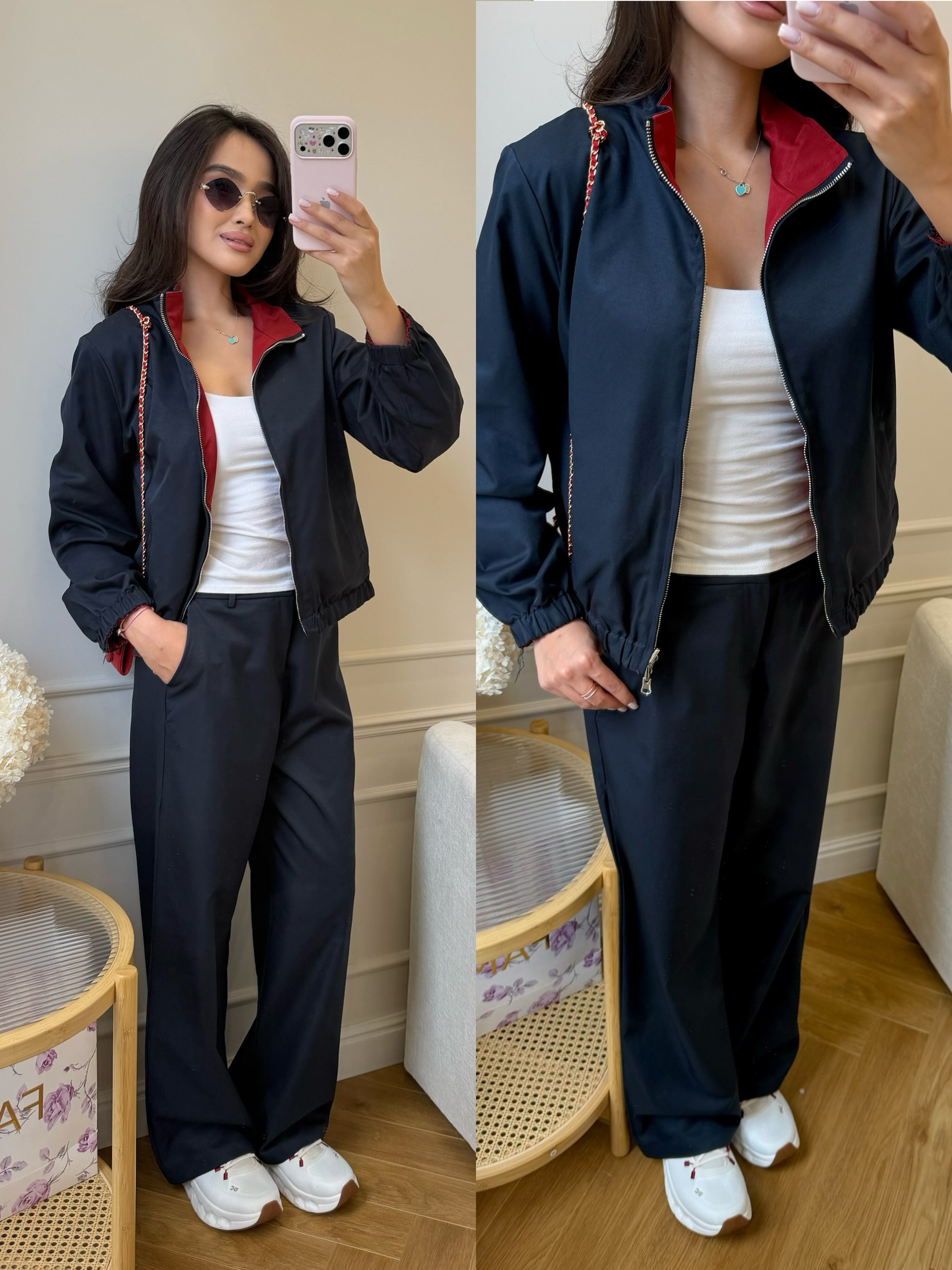 Lela ensemble jacket double face