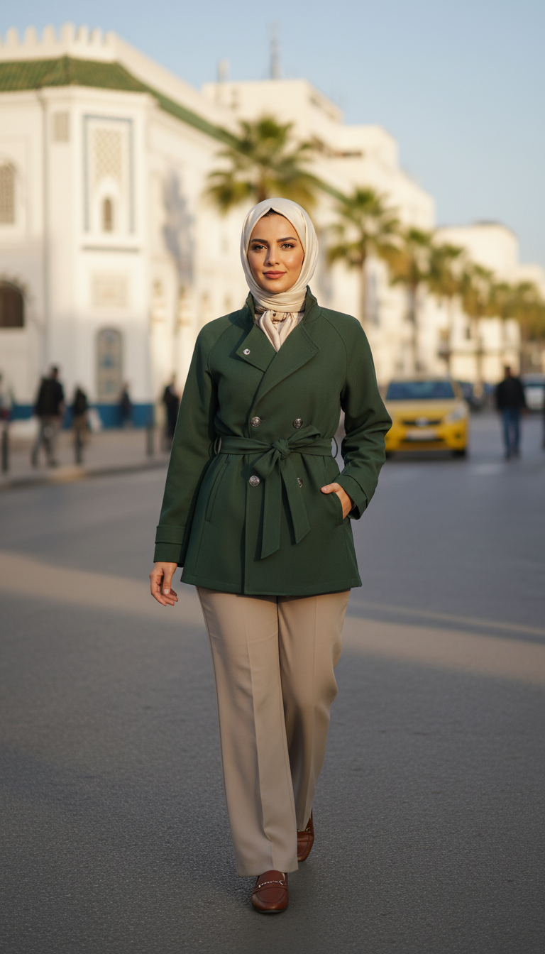 Veste Trench Courte Chic