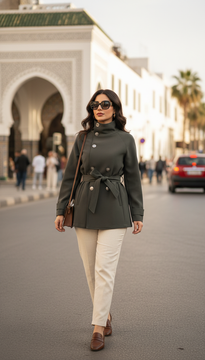 Veste Trench Courte Chic