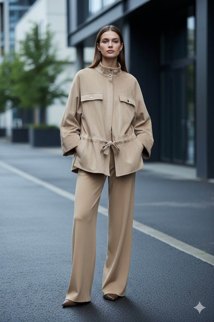 Ensemble Faux Daim Chic Safari